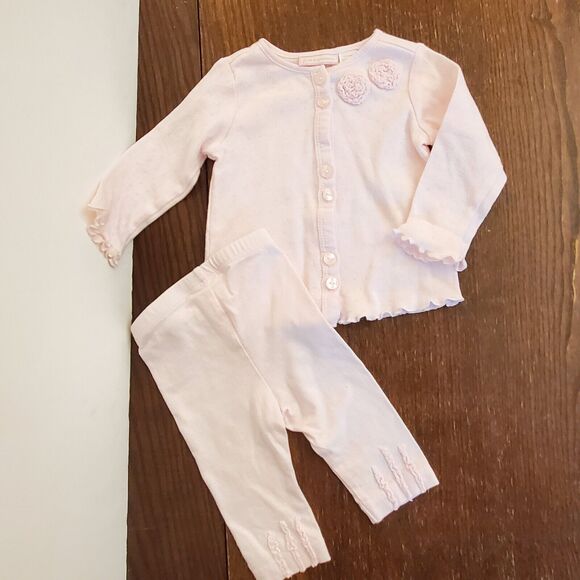 Lot of 2 Baby‎ 0-3 First Impressions & Grain de blé Girl's Matching Set- Outfits - Picture 2 of 16